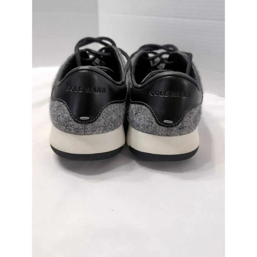 COLE HAAN MENS Size 12 M Grand Pro Sneakers Gray Wool SCUFF MARK see photo